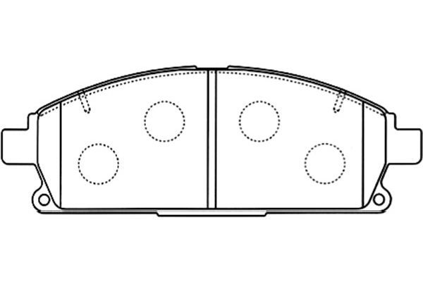 KAVO PARTS Комплект тормозных колодок, дисковый тормоз BP-6569